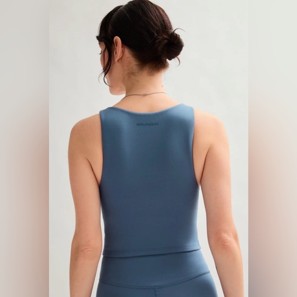 NWT Girlfriend Collective Laguna Blue Bella Sports Bra Tank Sz XXXL w/Shelf Bra - Picture 2 of 10